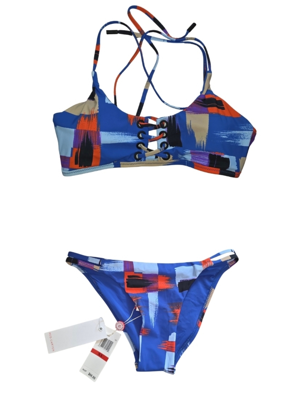 Red Carter NWT! Rio Bikini Top And Bottom